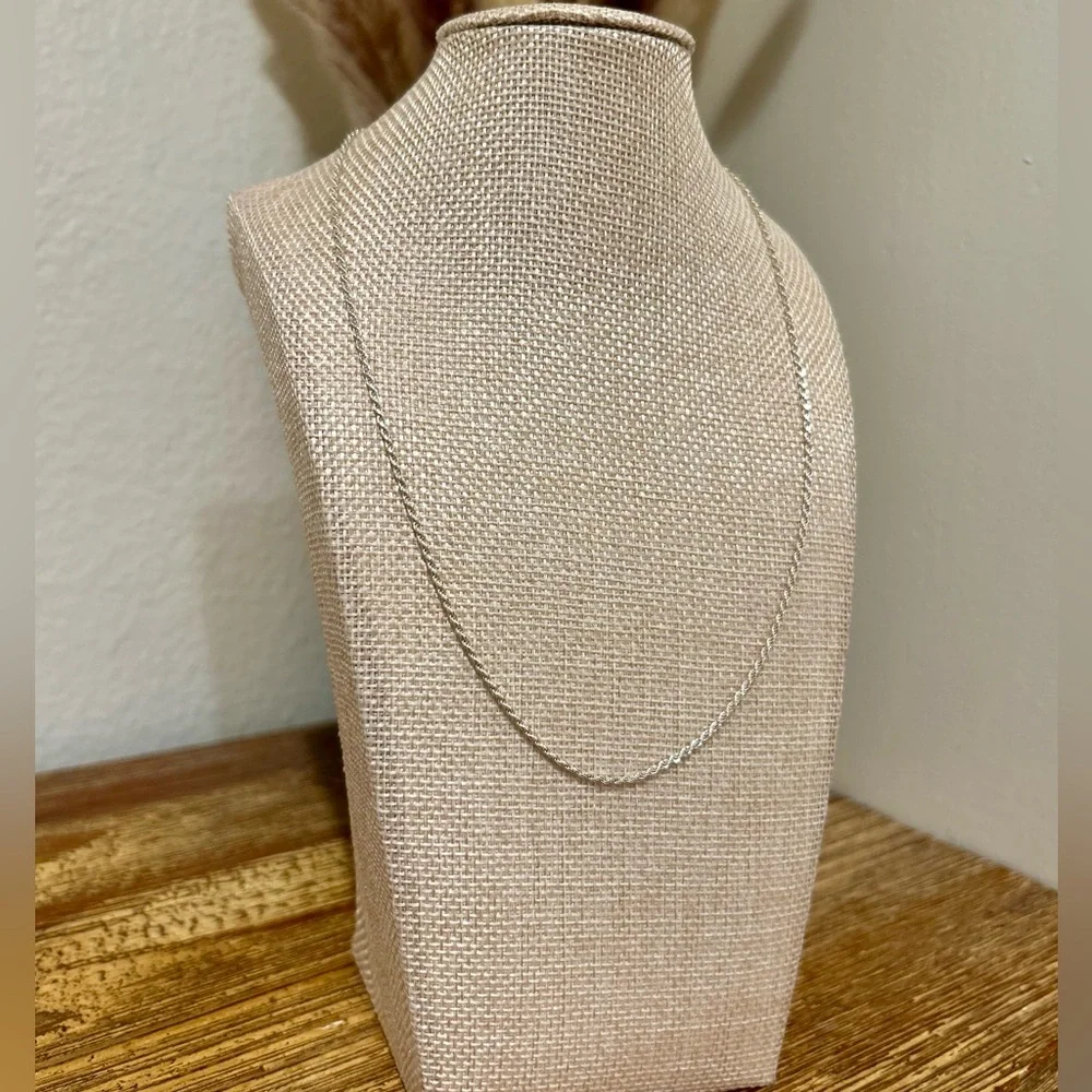 925 Sterling Silver Rope Chain Necklace